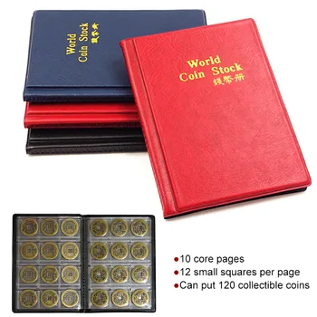 

Convenient Storage Notebook Accessories Bag Collezione Collection 120 Grid Gift Coins Collecting Holders Coin Album Holders