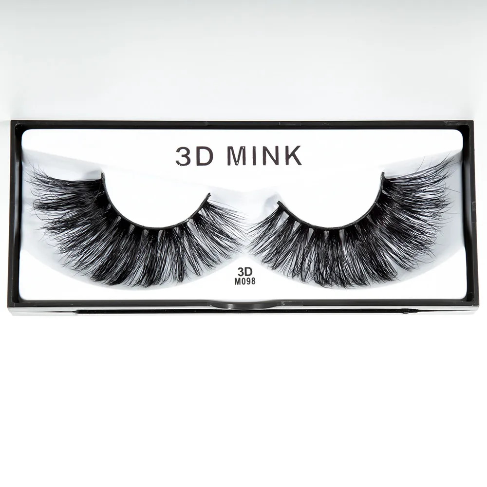 

100% Real Mink Fur Silk Soft Eye Lashes 3D Multilayer Crossing Natural False Eyelashes Makeup Tools Thick Mink Full Strip Lash