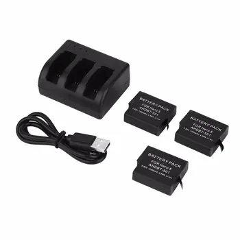 

Battery Charger USB Kit For GoPro Hero7 Go Pro with 1600mAh Battery Charger Battery Set