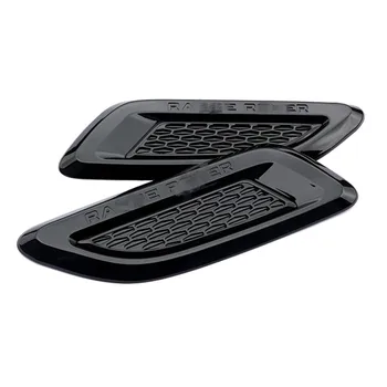 

2Pcs Car Engine Hood Air Vent Outlet Wing Trim Stickers For Land Rover Discovery Sport LR4 For Range Rover Evoque Vogue