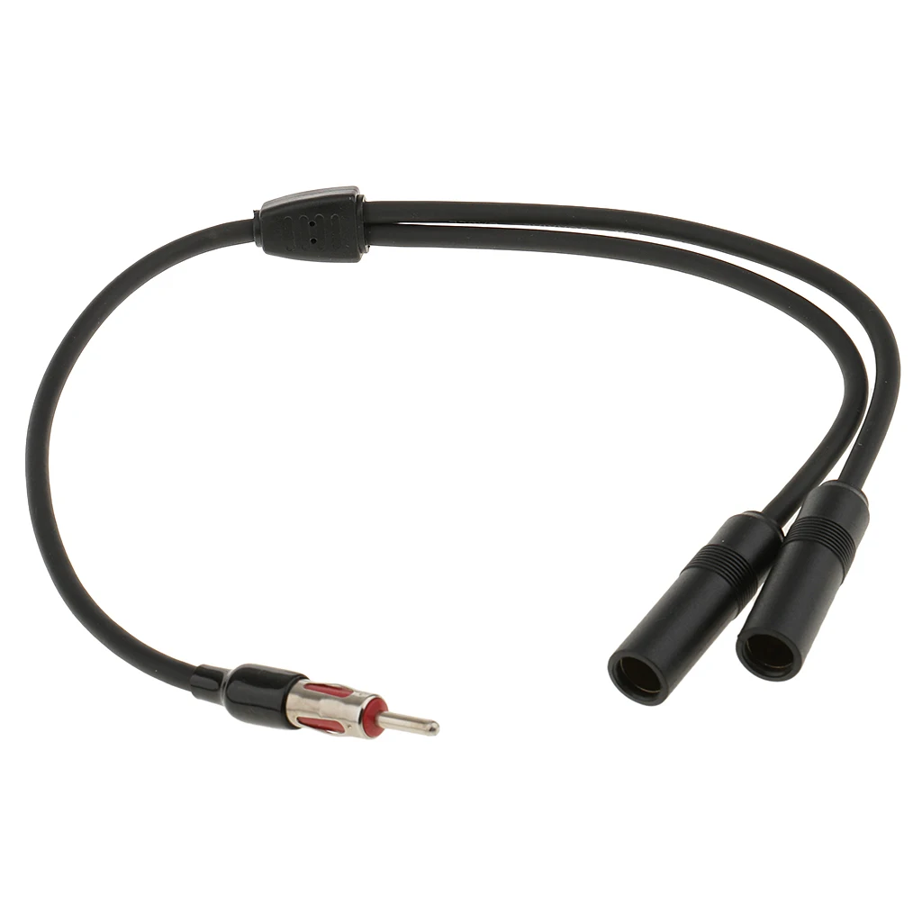 1 Feet Male To 2 Female Y Splitter Extension Radio AM/FM Car Antenna Cable | Автомобили и мотоциклы
