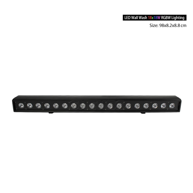 18x18W RGBWAUV SHEHDS 18x18 Вт RGBW 6в1 внутренний светильник, светодиодный настенный светильник, светильник для мытья, DMX светодиодная полоса, DMX линейный светильник для мытья, сценический светильник для Dj сценического дизайна - Цвет: 18x18W RGBWAUV
