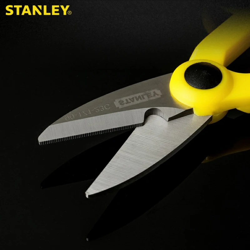 Stanley 1-Pcs Forbici Per Elettricisti Multiuso Professionali Spelatura Filo Utensili Da Taglio Tessuto Lamiera Di Acciaio Inossidabile