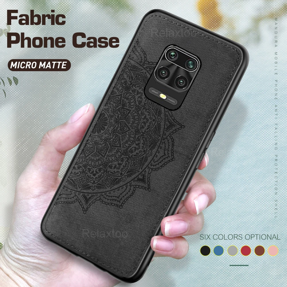 

fabric phone case for xiaomi redmi note 9 pro max 9s 8t 8 7 8a case xiomi mi note 10 a3 a2 9 lite cc9 pro shockproof coque cover