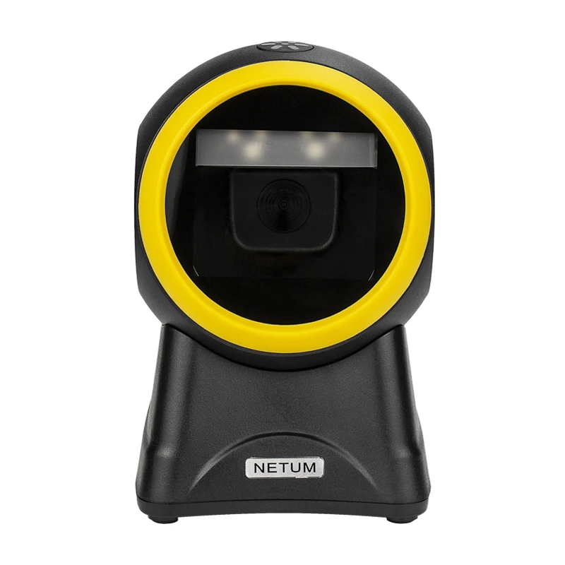 NETUM 2D изображение Hands Free сканер штрих кода бортовой Настольный всенаправленный
