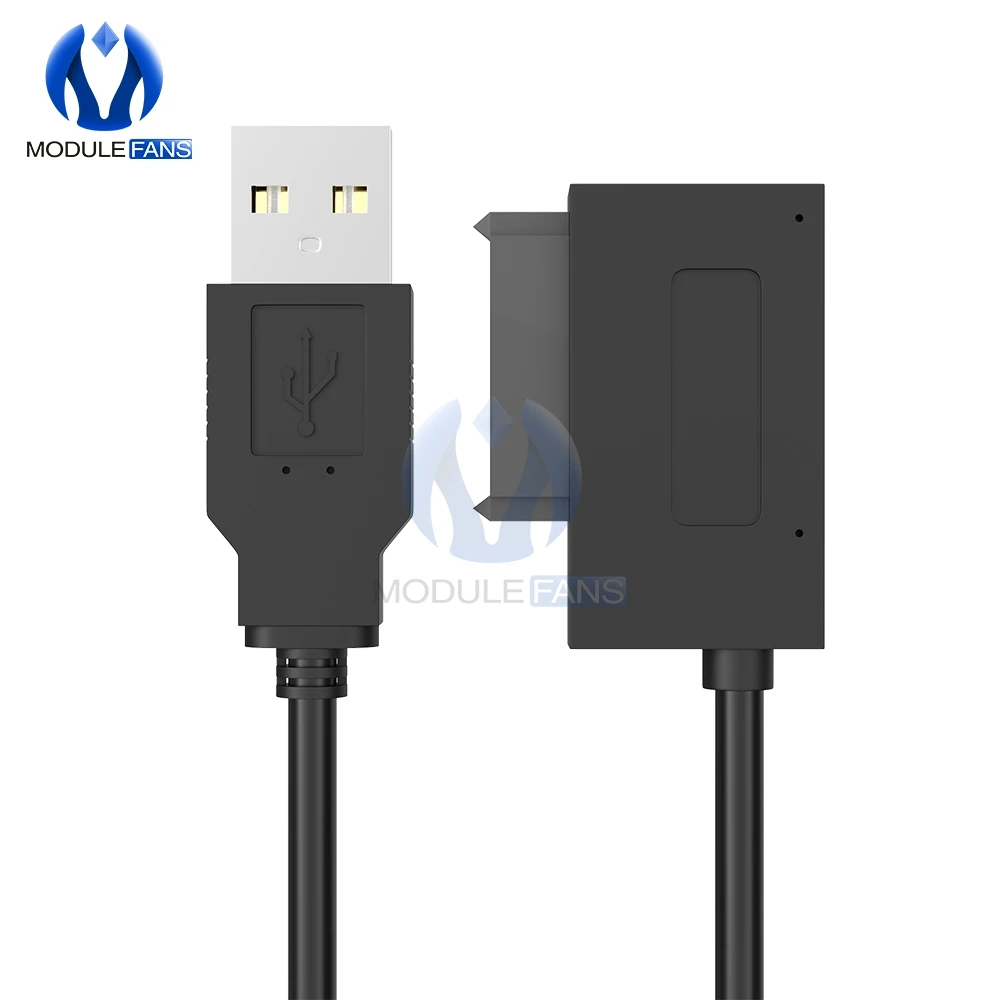 1 шт. USB 2 0 до 7 + 6 13Pin тонкий SATA ноутбук CD/DVD Rom Оптический Кабель адаптер|usb 2.0|usb usbusb usb