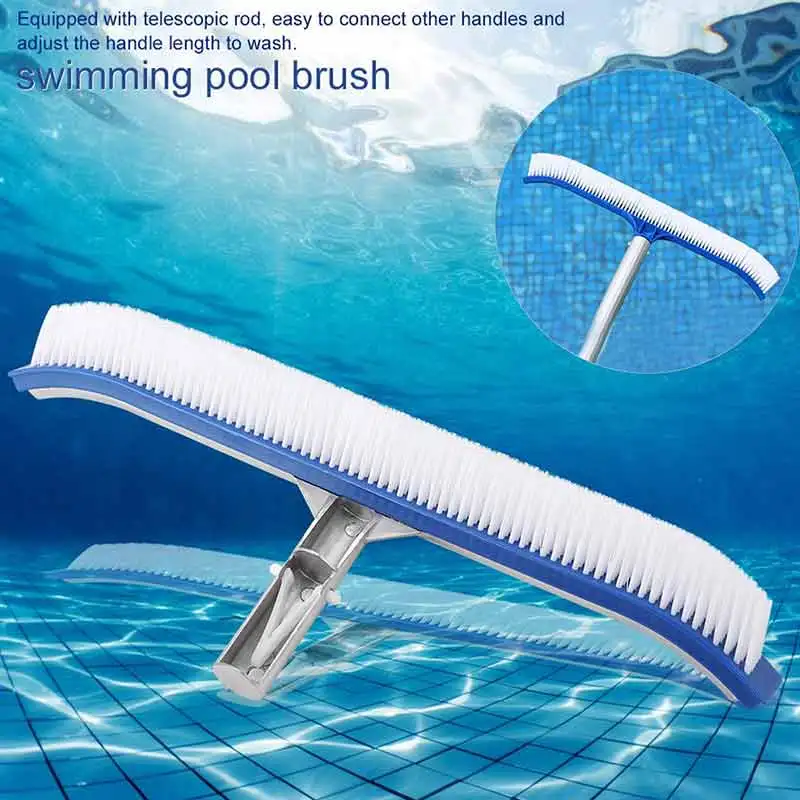 

18 inch swimming pool cleaning brush cleaning tool pool broom Floating Objects Turbo Scrub Brush Pond Fountain Cleaner Tool