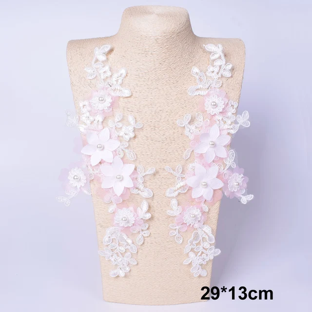 Embroidery Flower Patch Applique For Evening Dress Diy ClothingCostumes Decoration Sew On Accessories Patches Scrapbooking 19