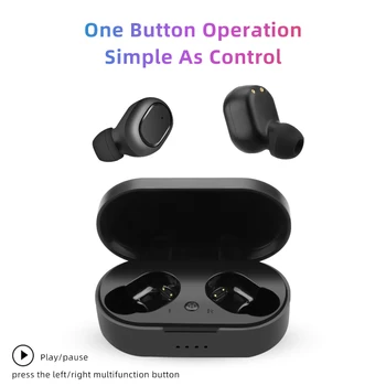 

A6s TWS M1 Wireless Bluetooth EarPhone PK Redmi Airdots 5.0 Wireless Earbuds Stereo Headsets With Mic Handsfree Earbuds PK i12