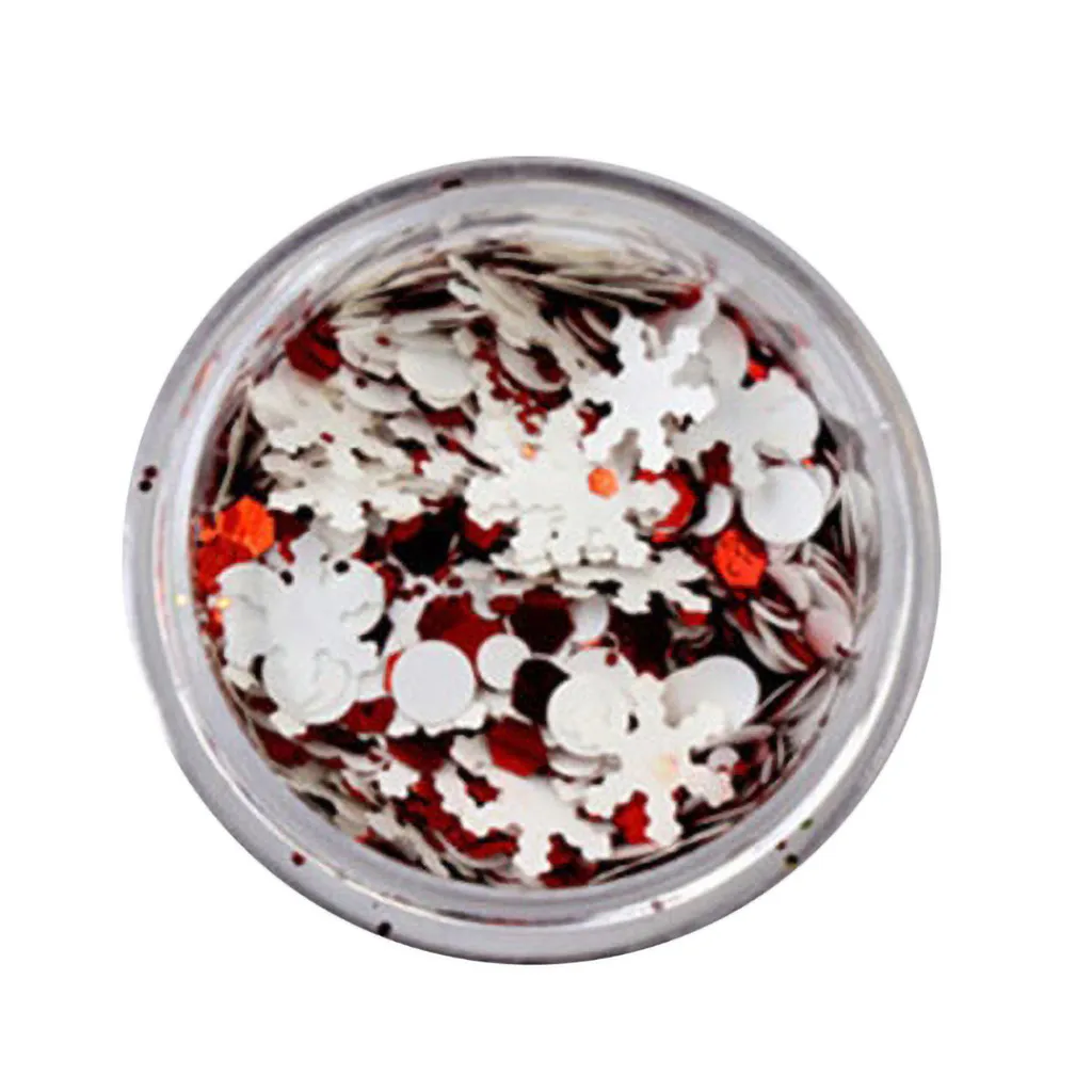 6 коробок Снежинка Блестки для украшения ногтей блестки набор Русалка блестящие хлопья наклейки рождественские украшения для ногтей маникюр