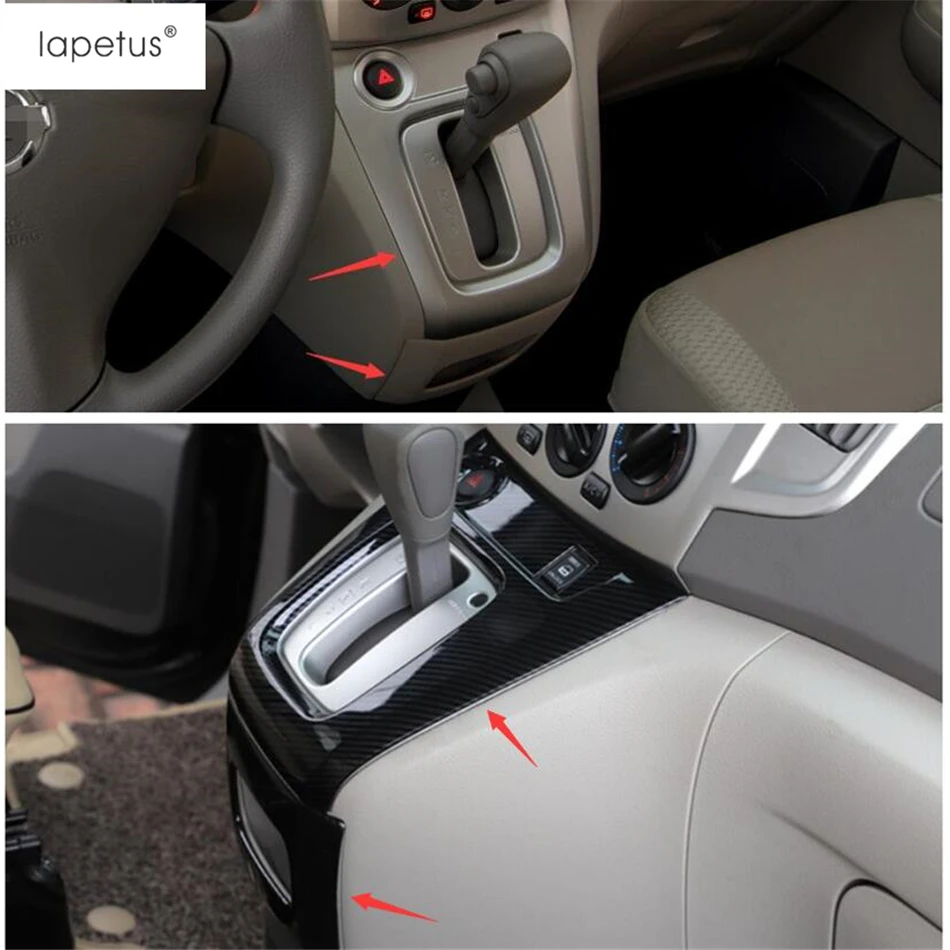 Lapetus аксессуары Подходит для Nissan NV200 Evalia- ABS центр управления коробка переключения передач коробка для хранения панель формовочная крышка отделка