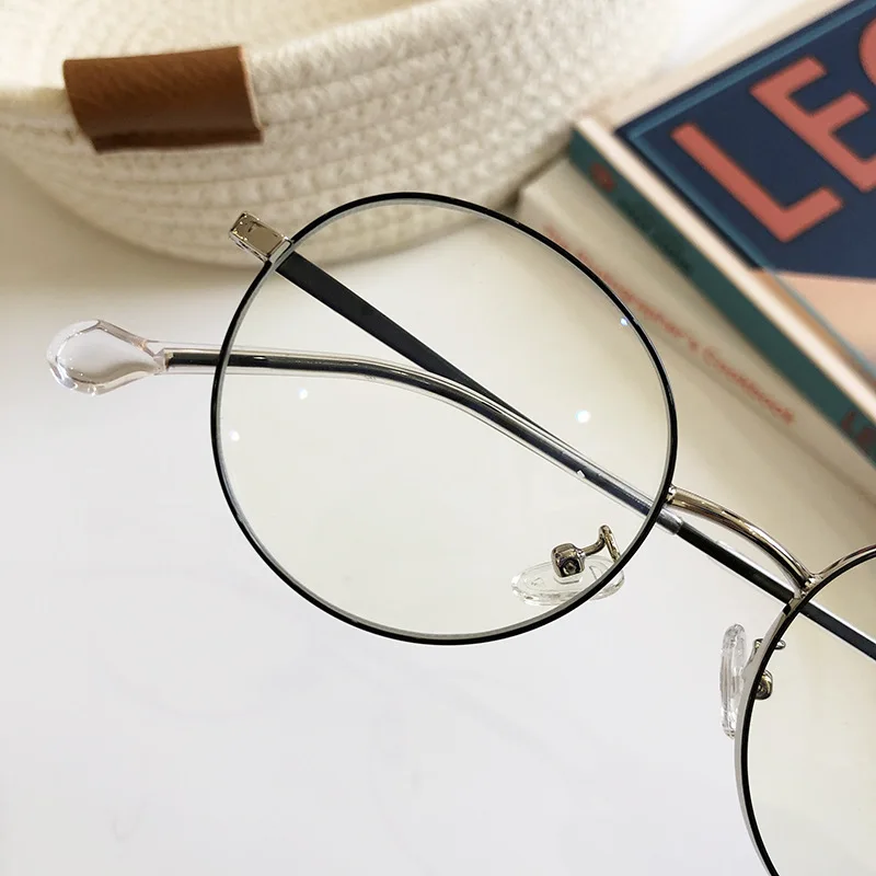 Уникальные Круглые ретро очки с кристаллами, оправа, синий светильник, очки, мужские очки, оптическая оправа, очки oculos de grau