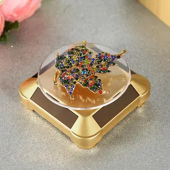 

360 Turntable Rotating Jewelry Showcase Auto Rotating Turntable Watch Display Stand Solar Stand Display Necklace Bracelet Holder