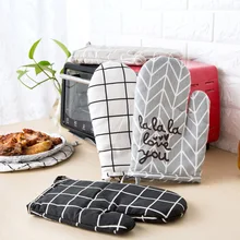 2 шт толстые хлопковые перчатки для микроволновой печи термостойкие нескользящие перчатки для выпечки Кухонные аксессуары инструмент для приготовления пищи