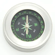 Металлический корпус из нержавеющей стали, Компас диаметром 60 мм, американский стиль, Портативный Компас путешественника 56 г