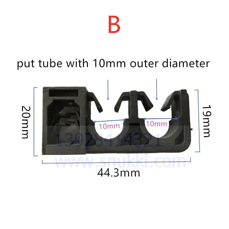 Brake Pipe Clip car Chassis card slot Fixed base Brake pipe Clip plastic black buckle carrier auto fastener 5pcs