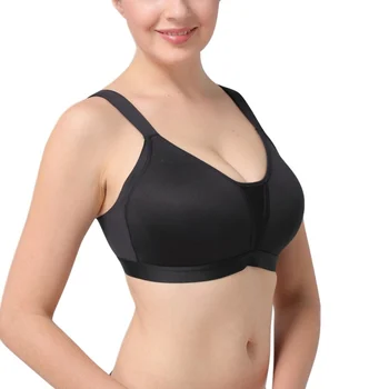 

Solid Color Women Widening Shoulder Strap Sports Bra Seamless Push Up Large Size Bra For Ladies