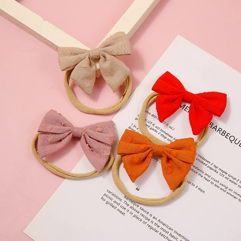 

Baby Headband Bow Hair Bands For Girls Cotton Headbands Kids Jacquard Hairband Elastic Newborn Cute Accessories Headdresses