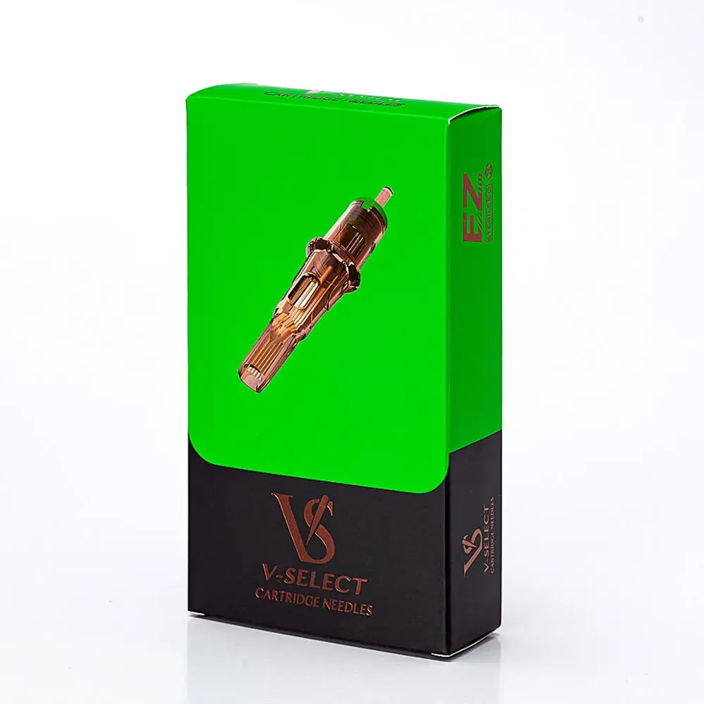 

EZ V-Select Tattoo Cartridge Needles #10 Bugpin Magnum Tattoo Needles with Elastic Membrane&Precise Positioning System 20pcs/Box