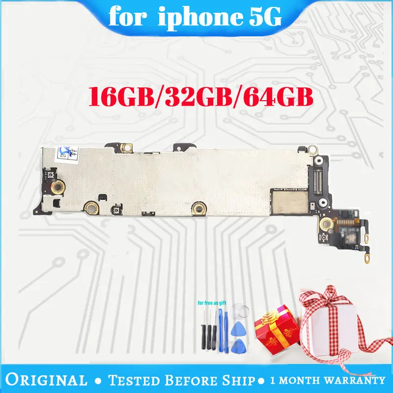 Хорошая рабочая материнская плата для iphone 5 5G 16g 32g 64g rom разблокированная материнская плата полная функция логическая плата установка системы IOS