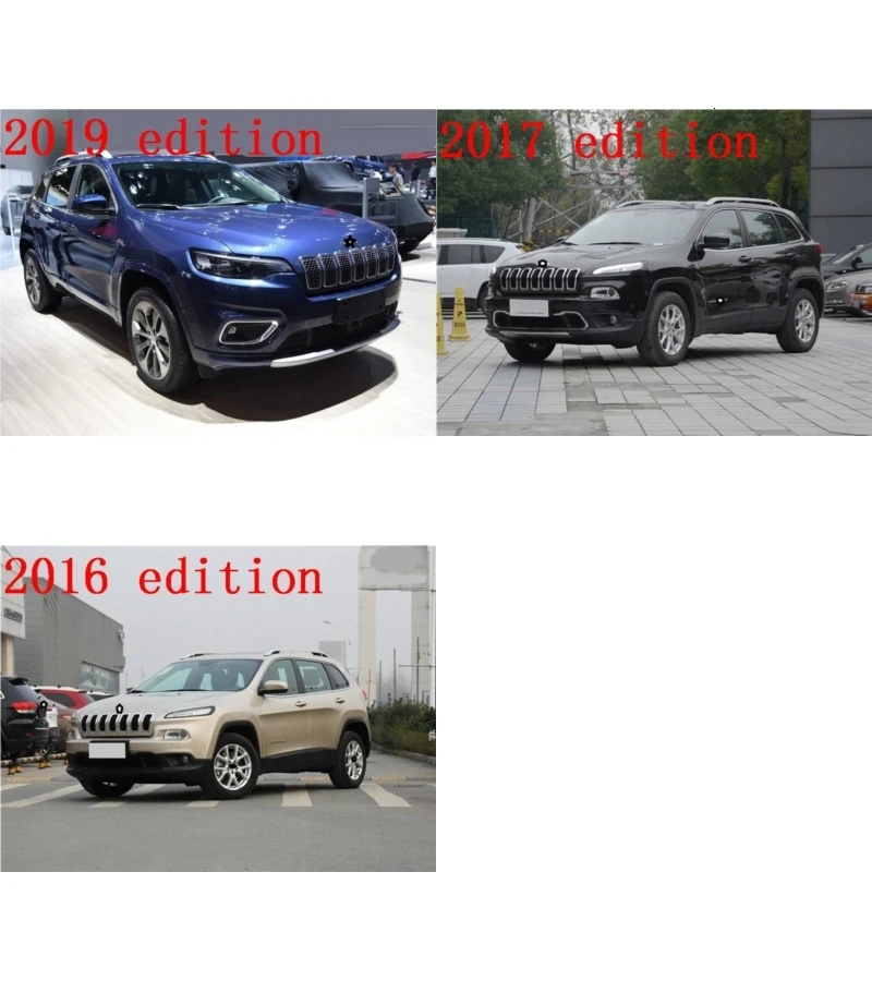 Автомобильный автомобильный Автомобильный хромированный модифицированный интерьер, высококачественные детали, яркие блестки, молдинги, Чехлы 18 19 для JEEP Cherokee