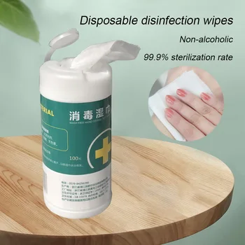 

100 pumps / barrel Disposable 100 pumping barrels for disinfection and sterilization wet tissues Alcohol Free Wipe Wet Wipe