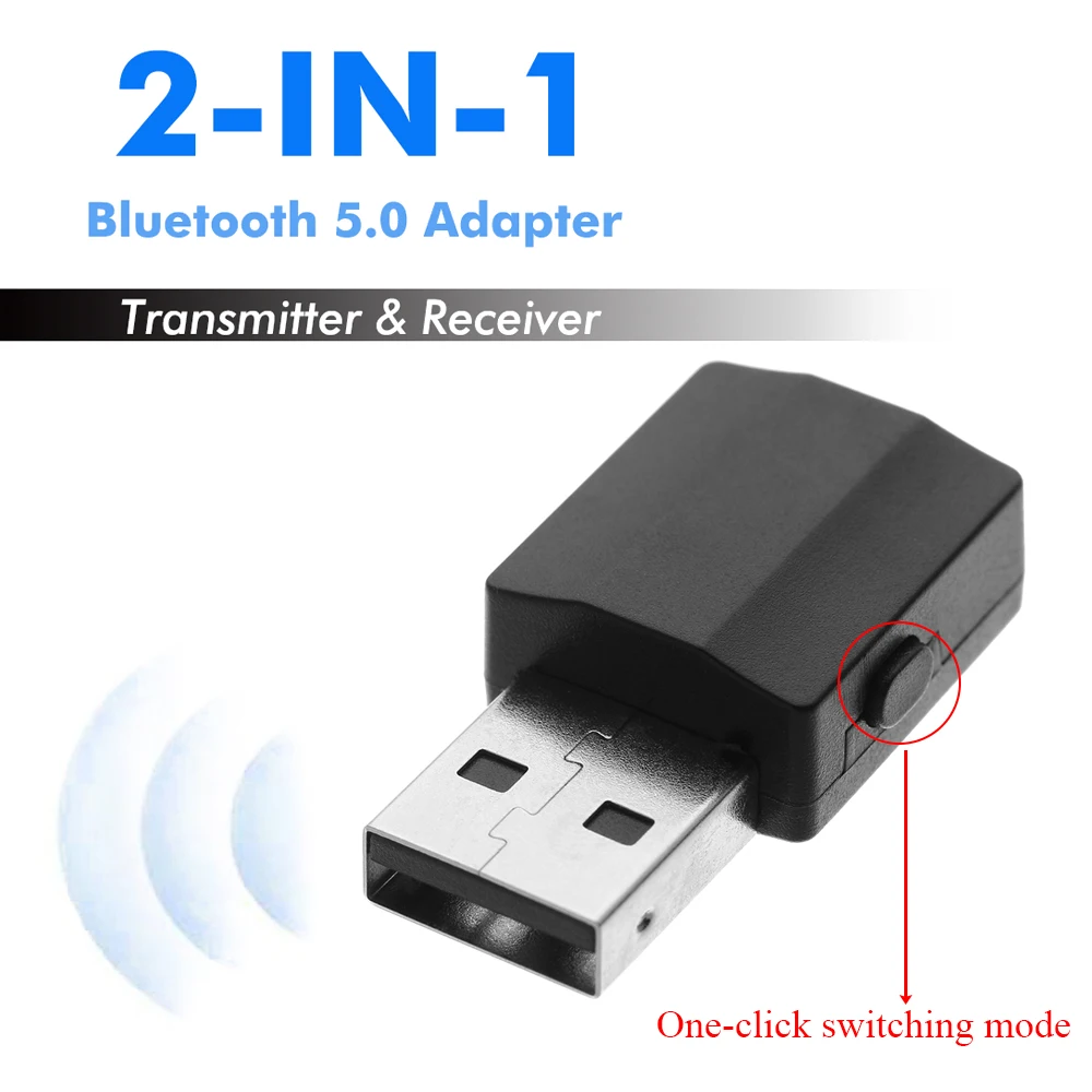 USB передатчик 3 в 1 с поддержкой Bluetooth 5 0 и адаптером EDR мм|Беспроводные адаптеры| |