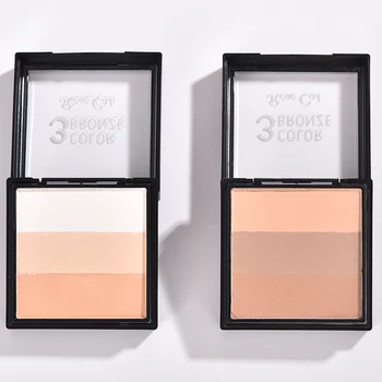 

3 Colors Highlighter Powder Palette Contour Powder-Palette Stereo Senses V Shaped Face Bronzers Corrector Basic Makeup Cosmetic