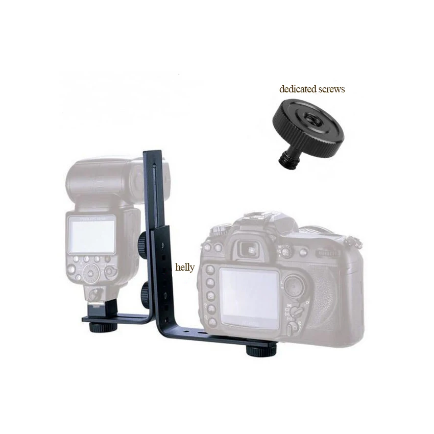 1/4 Male to 1/4 Female Screw Adapter, For Double L-Type Flash Light Bracket Photograph Studio Camera Accessories