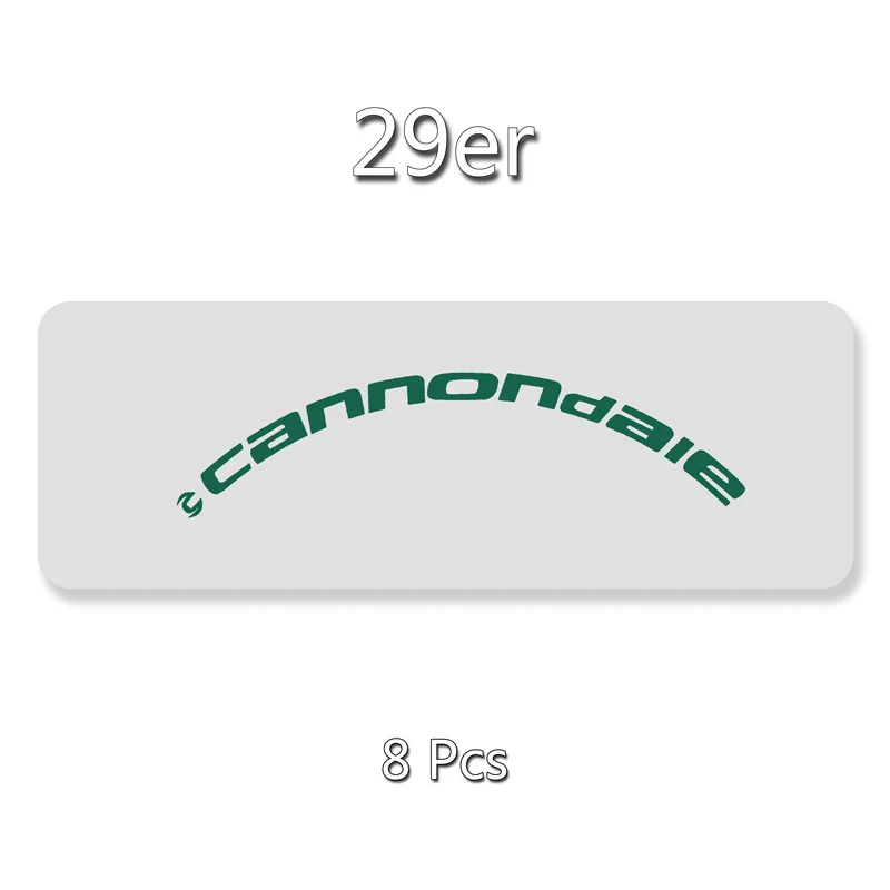 29er Refle Green Cannondal MTB обода наклейки/виниловые наклейки на велосипед велосипедное колесо наклейка для 26er 27,5 er 29er велосипед обода протектор - Цвет: 29er Refle Green