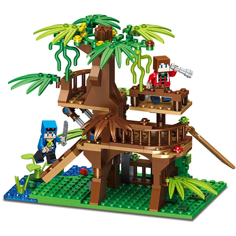 247 шт My World Trees House Tower Friends Technic Legoingly Minecraftness строительные блоки для детей Playmobil