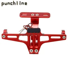 Подходит для Honda CBR600RR CBR1000RR CB1000R CB600F регулируемый угол номерного знака Рамка держатель кронштейн светодиодный свет