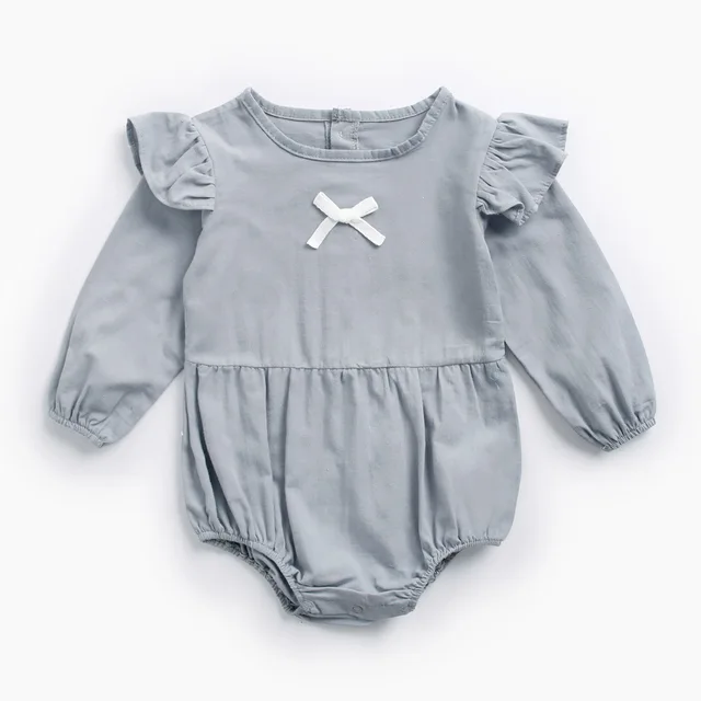 Baby Bodysuit baby clothes autumn and winter plaid 100% cotton male baby long-sleeved shirt jumpsuit baby romper newborn onesies BRW8156-BL