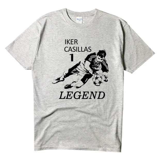 4 Новинка iker casillas 1 модная футболка с рисунком легенды хлопковая футболка с короткими рукавами для испанских фанатов подарок - Цвет: 4