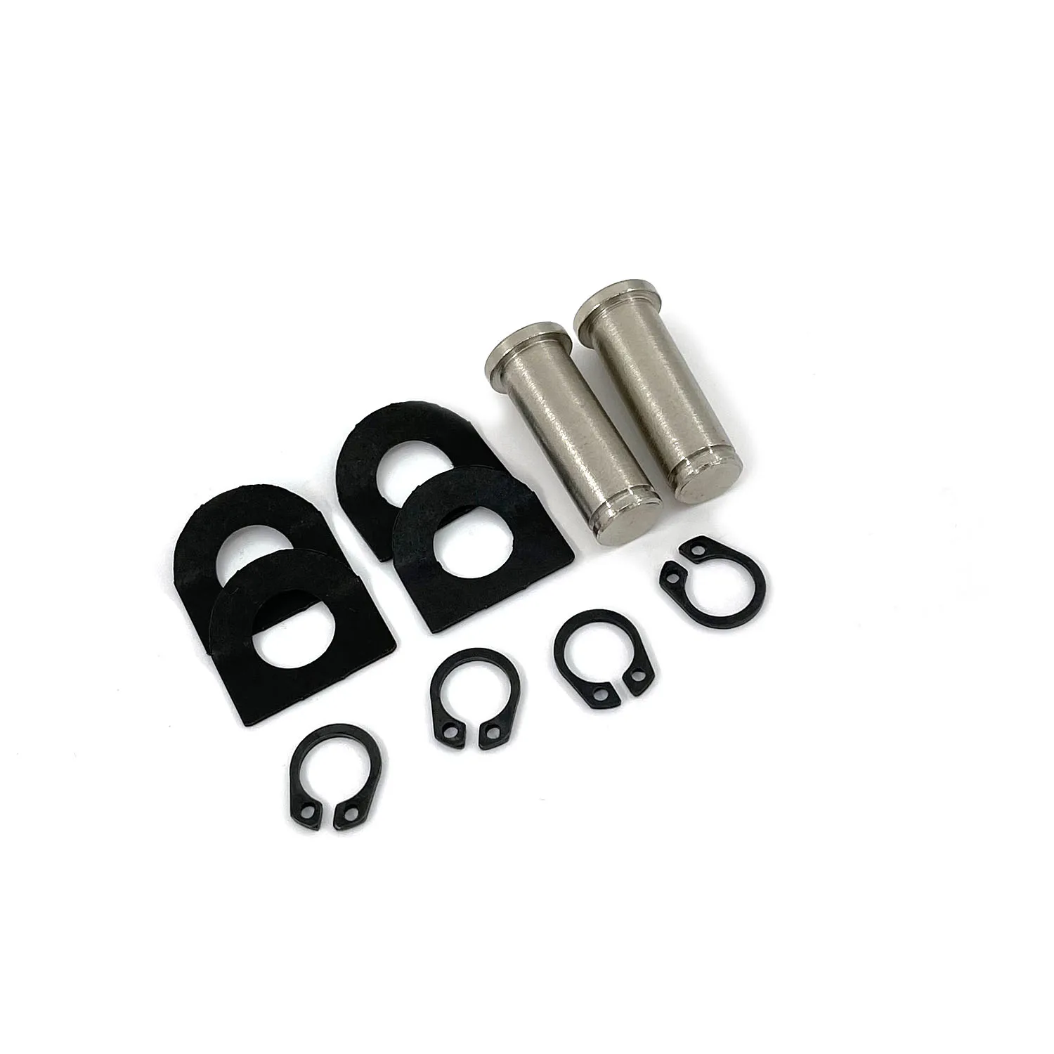 FOVPLUE Kit perni di montaggio per pedane, forcella, forcella, rondella a molla + anello di fissaggio per modelli Harley con pedane maschio stile pilota/passeggero, per CVO Dyna