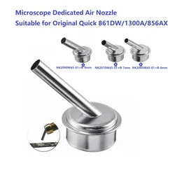Buse de soudage à Air dédiée au Microscope, pompe à fer chaud 861DW/1300A/856AX, pointe de Station service d'origine pliée et droite 