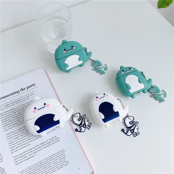 

Cute Cartoon Dinosaur Silicone Earphone Cases For Airpods 3 2 1 Couple Monster Soft Headphone Protection Cover For Air pods Pro