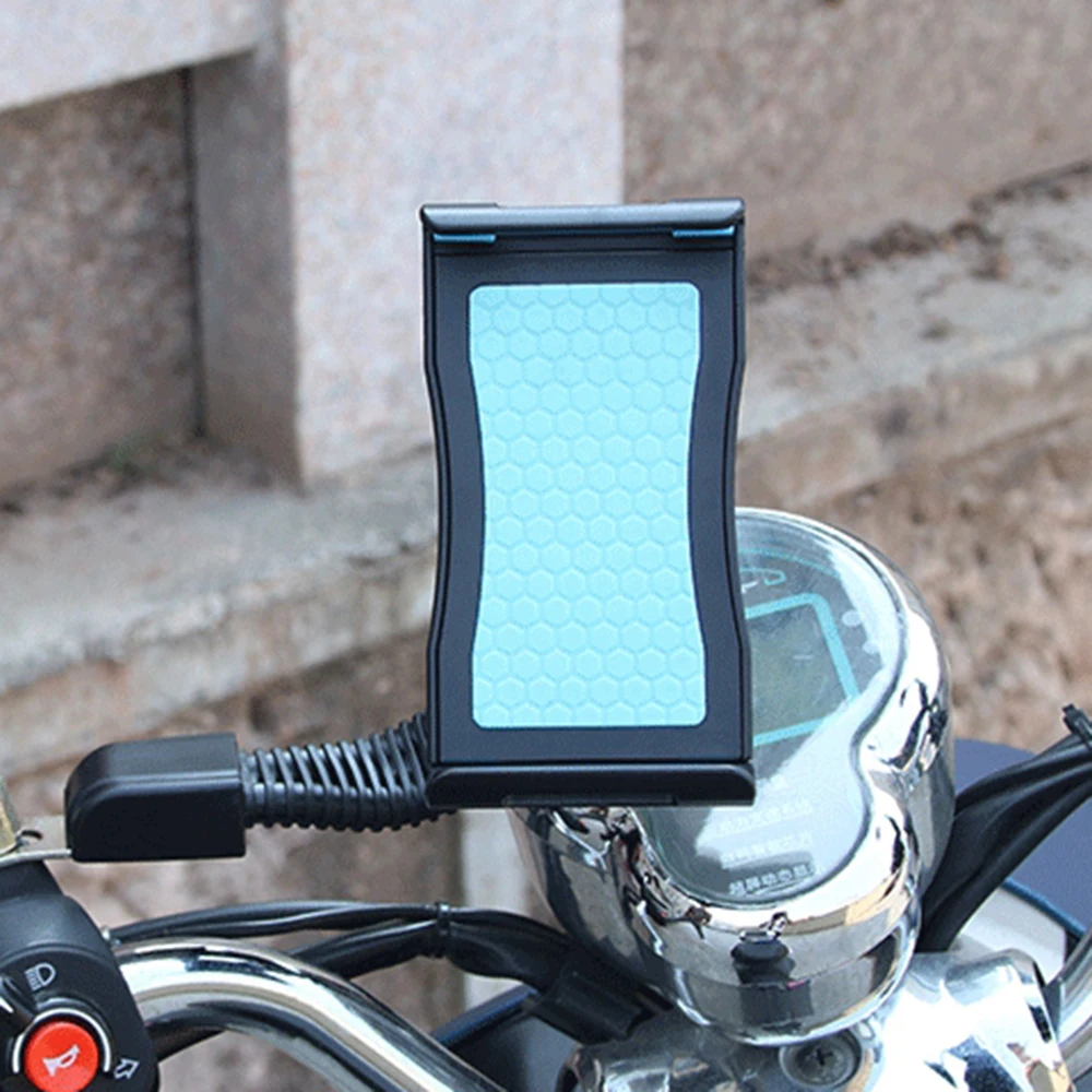 4 Цвета ABS мотоцикл зеркало заднего вида держатель мобильного телефона велосипед кронштейн Стенд Инструмент