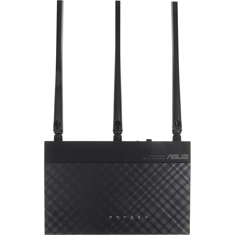 Роутер беспроводной Asus RT-AC53 AC750 10/100/1000BASE-TX черный