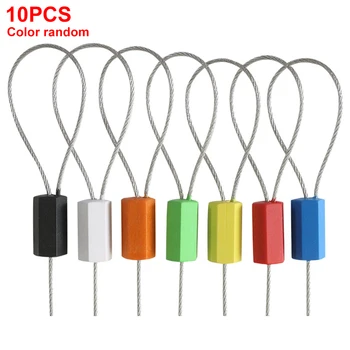 

10pcs/set Ties Stainless Steel Firm Port Tool Accessories Anti-Corrosion Disposable Cable Lead Seal Tightening Type Railway Lock