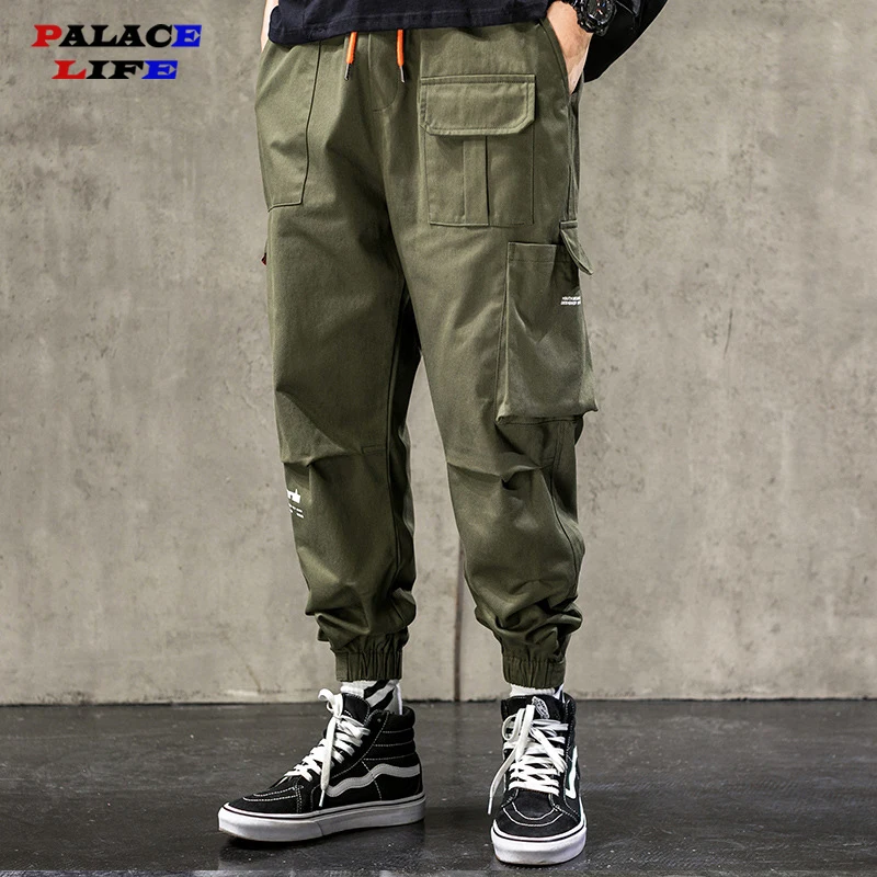 talento Cámara dividir Men's New Cargo Pants 2021 winter Thick Hip Hop Casual Multiple Pockets  Design Male Joggers Trousers Fashion Streetwear Pant