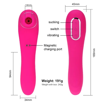 Female Sex Sucking Toy Vibrators Powerful Clitoris Sucker Blowjob Tongue Stimulator Nipple Vagina Pussy Pump Sex Toys for Women 5
