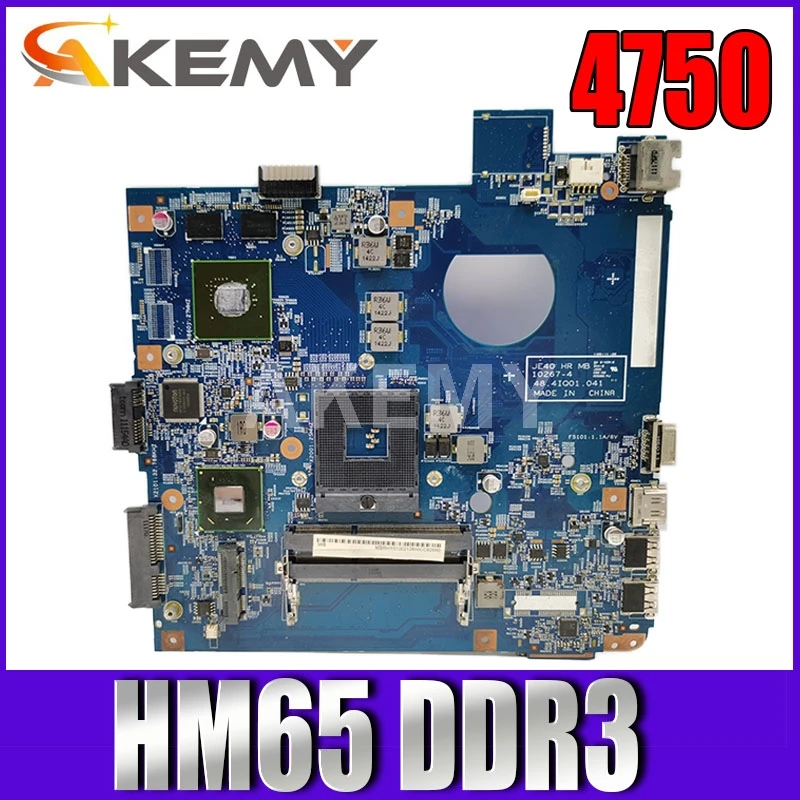 Материнская плата для ноутбука ACER 4750 4752 4755 4352 JE40 HR MB 10267-4 48 41q01. 041 PGA989 HM65 DDR3 100%