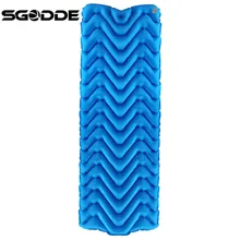 SGODDE наружный Надувной Спальный коврик с сумкой для хранения утолщенные надувные матрасы Одноместный влагостойкий Кемпинг путешествия
