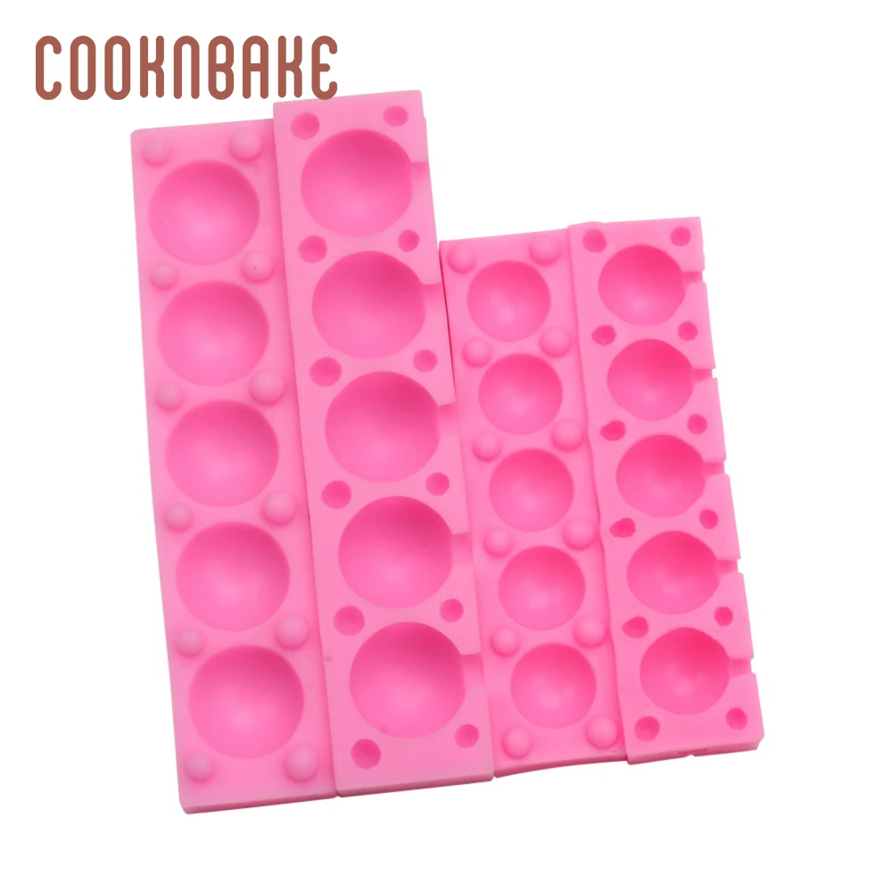 COOKNBAKE Silicone fondant Mold for lollipop Planet lollipop form Chocolate candy Cake Decoration Tool round sugar lolly form