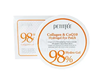 

Patches with collagen and Q10 for eyes petitfee collagen CoQ10 Hydrogel eye patch