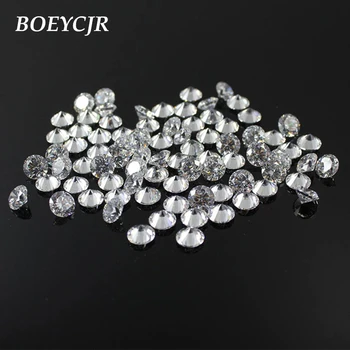 

BOEYCJR 0.3ct 4mm F Color Round Brilliant Cut 5mm Moissanite Loose Stone VVS1 Excellent Cut 3E Grade Jewelry Making Stone