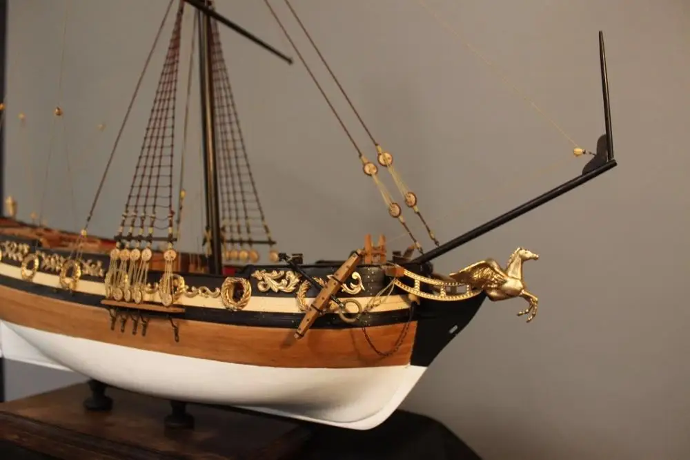 Cherry version ship model Kits scale 1/48 William Royal Yacht wooden model