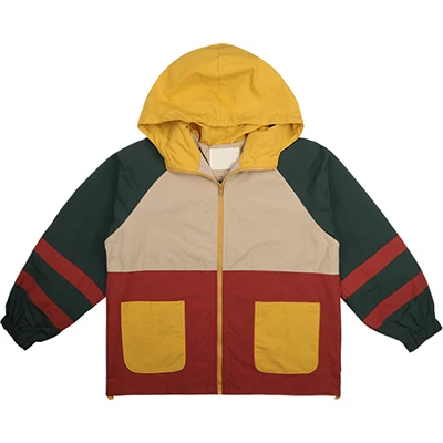 Color matching Harajuku Для женщин куртка с капюшоном, Новая Осенняя мода, Цвет одинаковая тонкое пальто подойдет для девочек-подростков Свободная куртка - Цвет: Color matching
