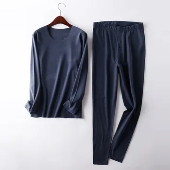 

Autumn Men Set solid color casual wear men prints O Neck Auutmn warm set